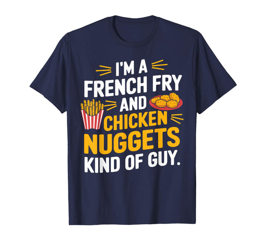 French Fry Lover Funny Chicken Nuggets T-Shirt