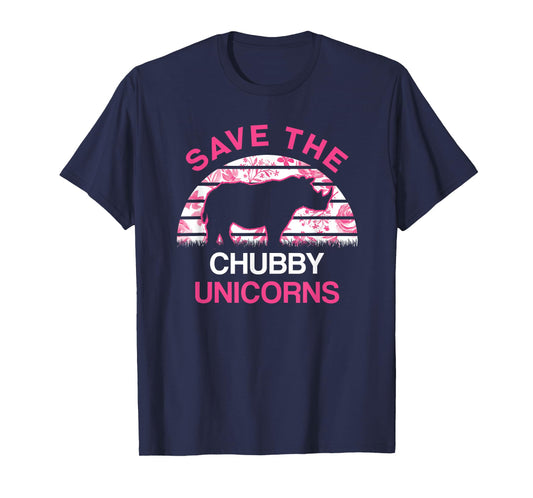 Save The Chubby Unicorns Womens T-Shirt