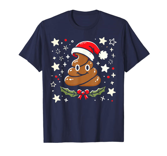 Women Pajamas Christmas Poop Xmas Funny Poop Gag Adult T-Shirt