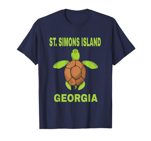 St. Simons Island Family Vacation Georgia Sea Turtle T-Shirt