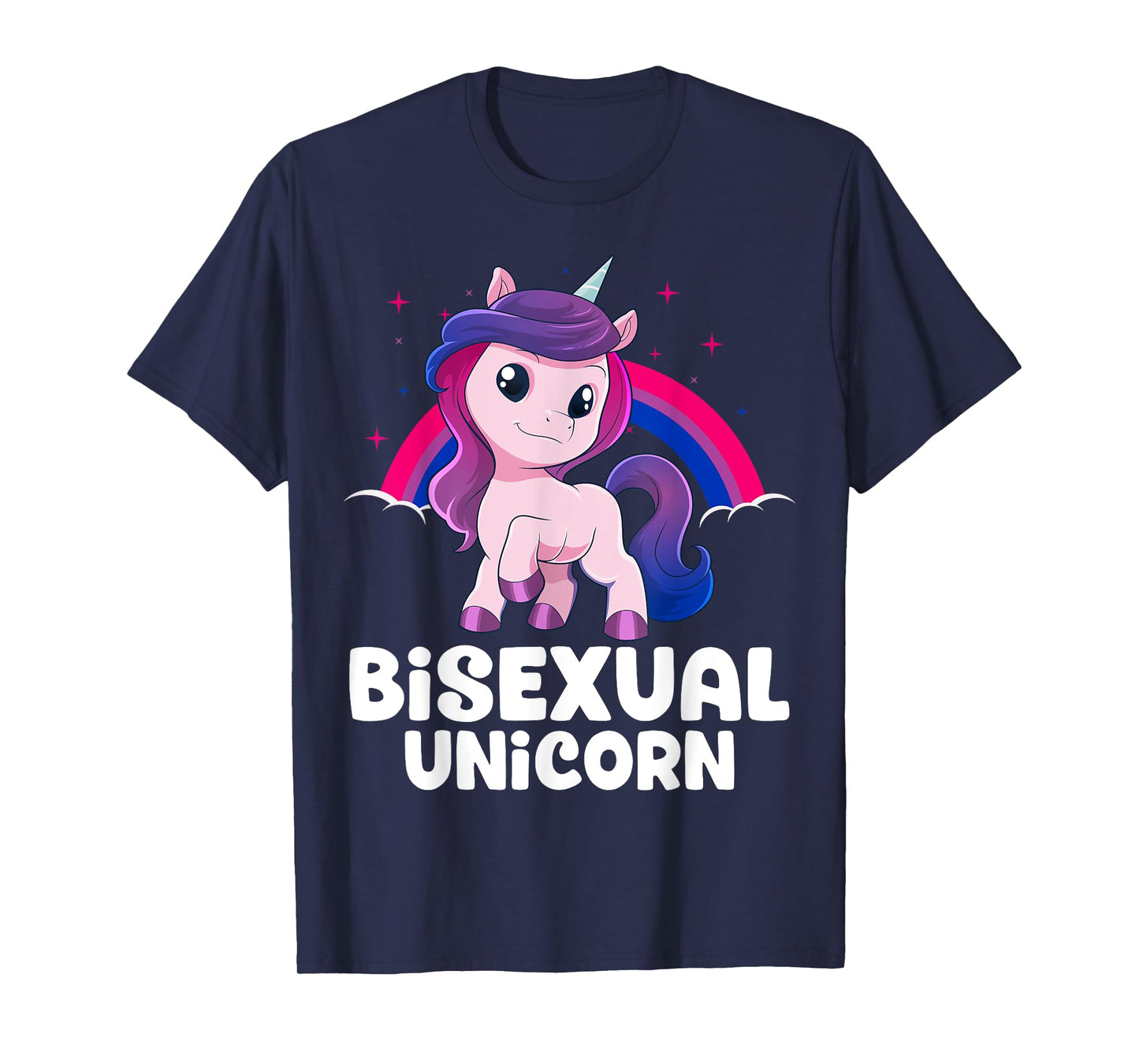 Bisexual Unicorn Bi Pride Flag LGBT Unicorn Pride Month T-Shirt