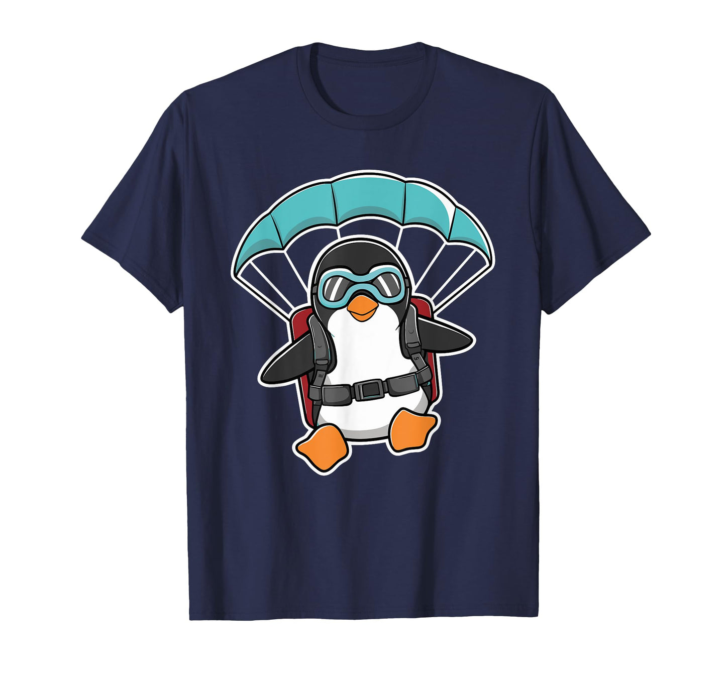 Paragliding Penguin Skydiving Parachute Skydiver T-Shirt