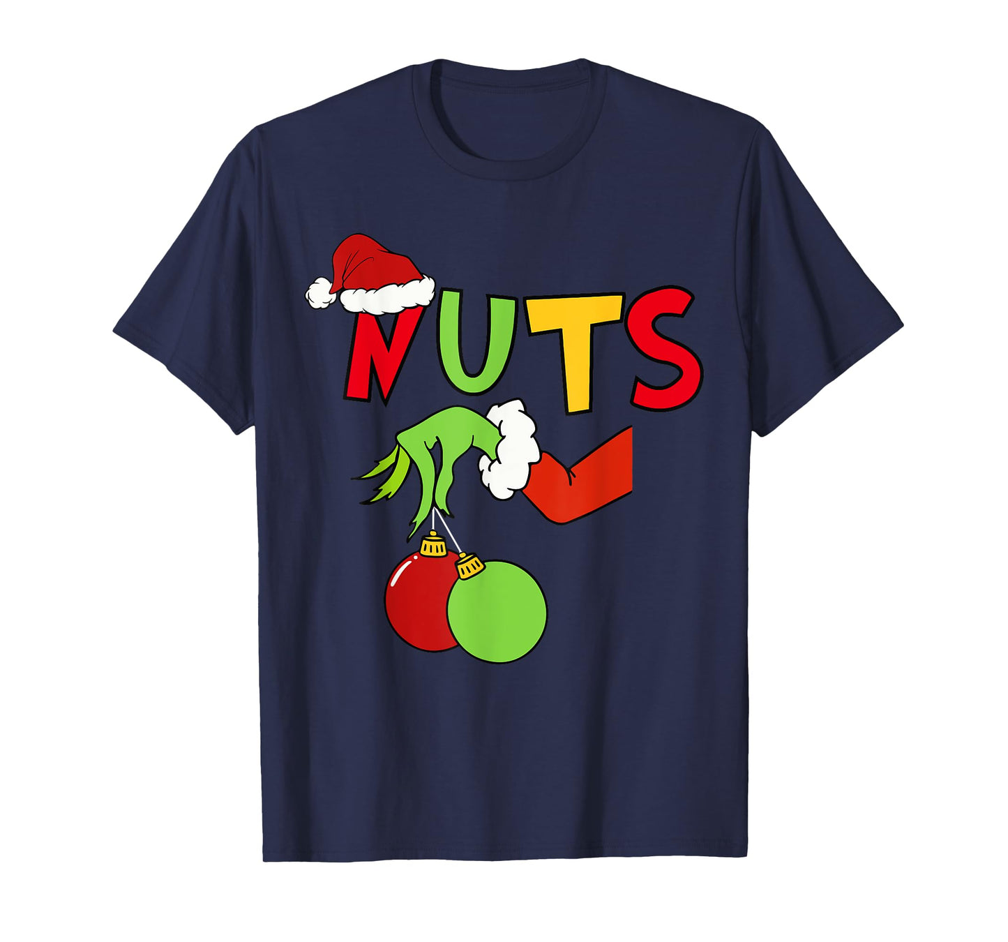 Chest Nuts Merry Christmas Shirt Xmas Matching Couples Men T-Shirt