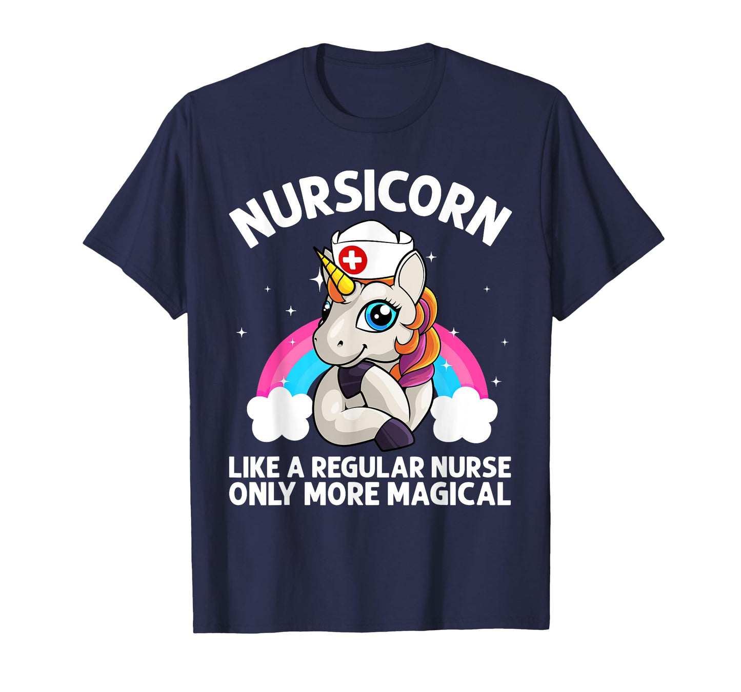 Cool Nurse For Men Women Unicorn Medical Nurses RN Nursing T-Shirt