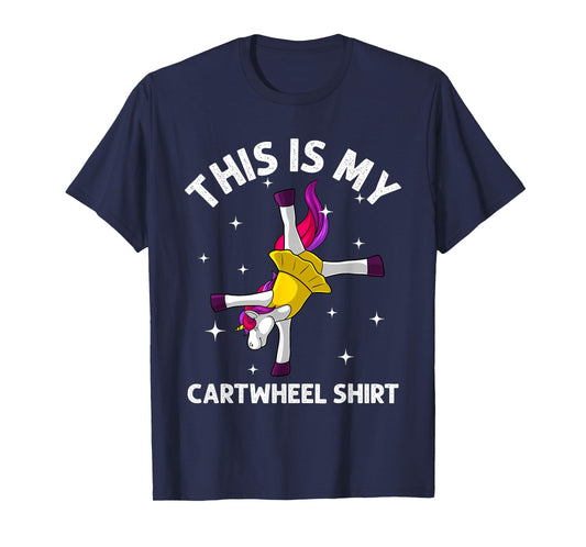 Cool Gymnastics For Women Girls Gymnast Unicorn Cartwheel T-Shirt