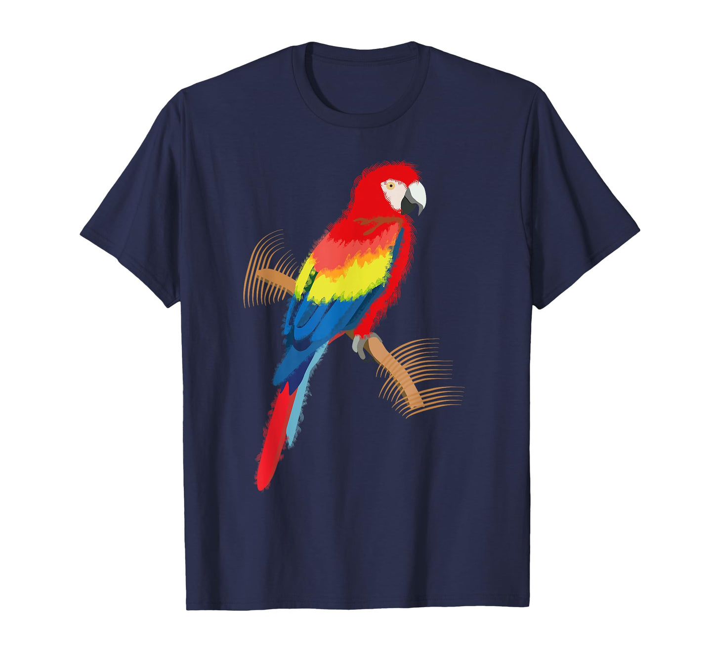 Parrot Scarlet Macaw Colourful T-Shirt