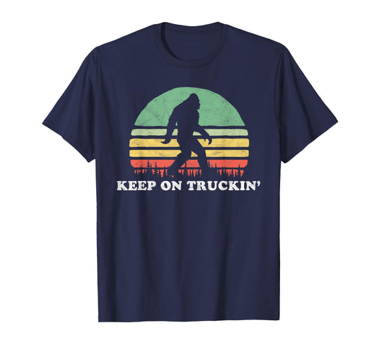 Groovy Sixties Bigfoot Keep On Truckin' Retro 60s T-Shirt