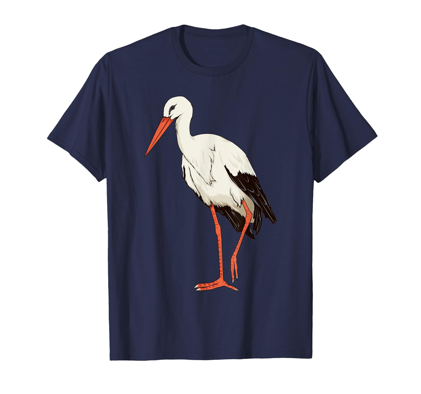 Stork Baby Art Design Illustration Bird Stork T-Shirt