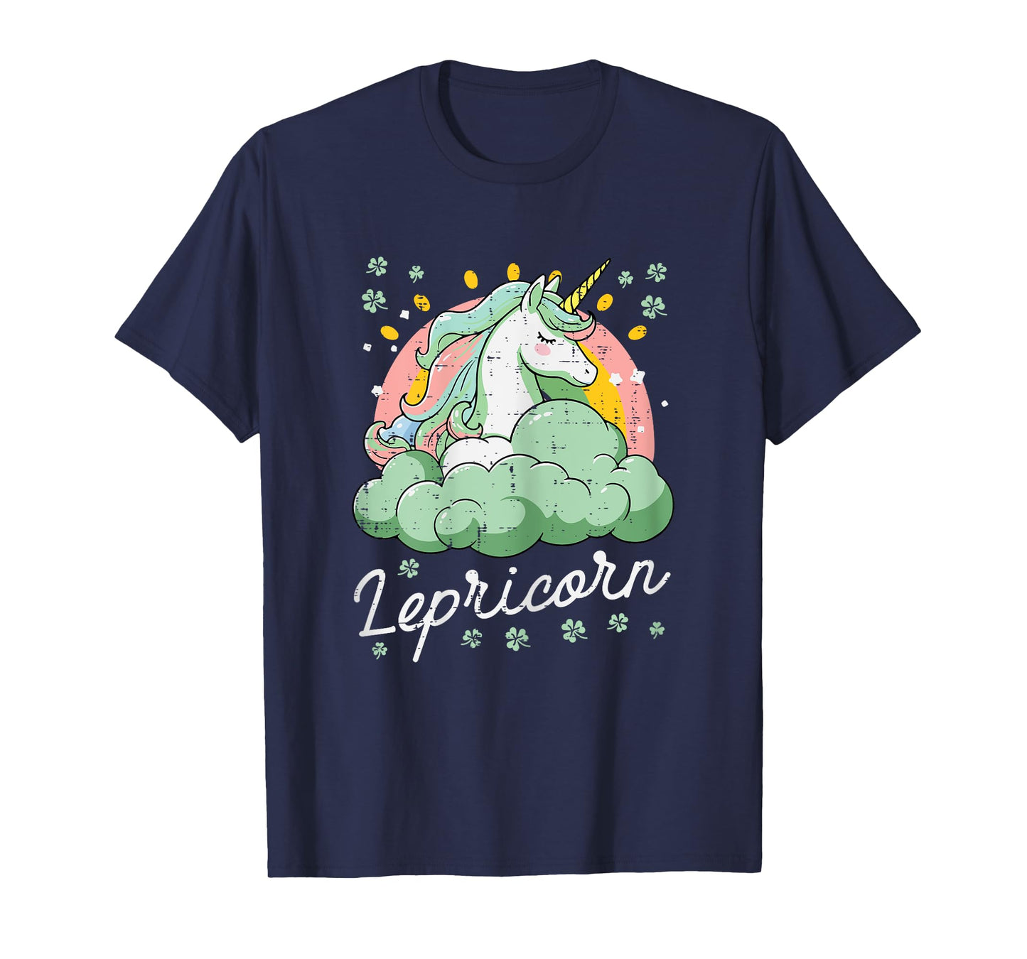 St Patricks Day Lepricorn Unicorn Saint Paddys Toddler Girls T-Shirt