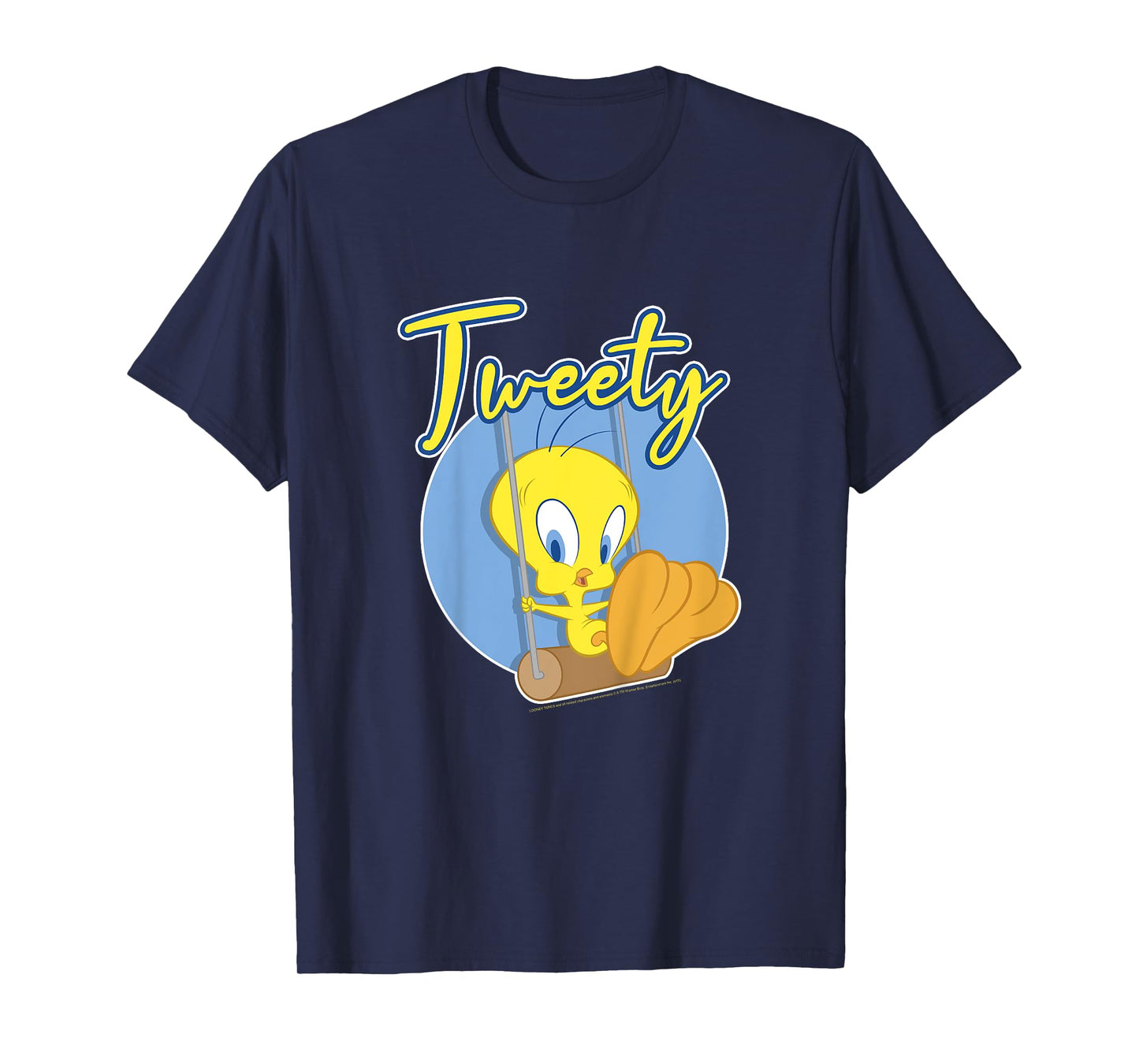 Kids Looney Tunes Youth Tweety Bird Cheeky Swing Vintage Portrait T-Shirt