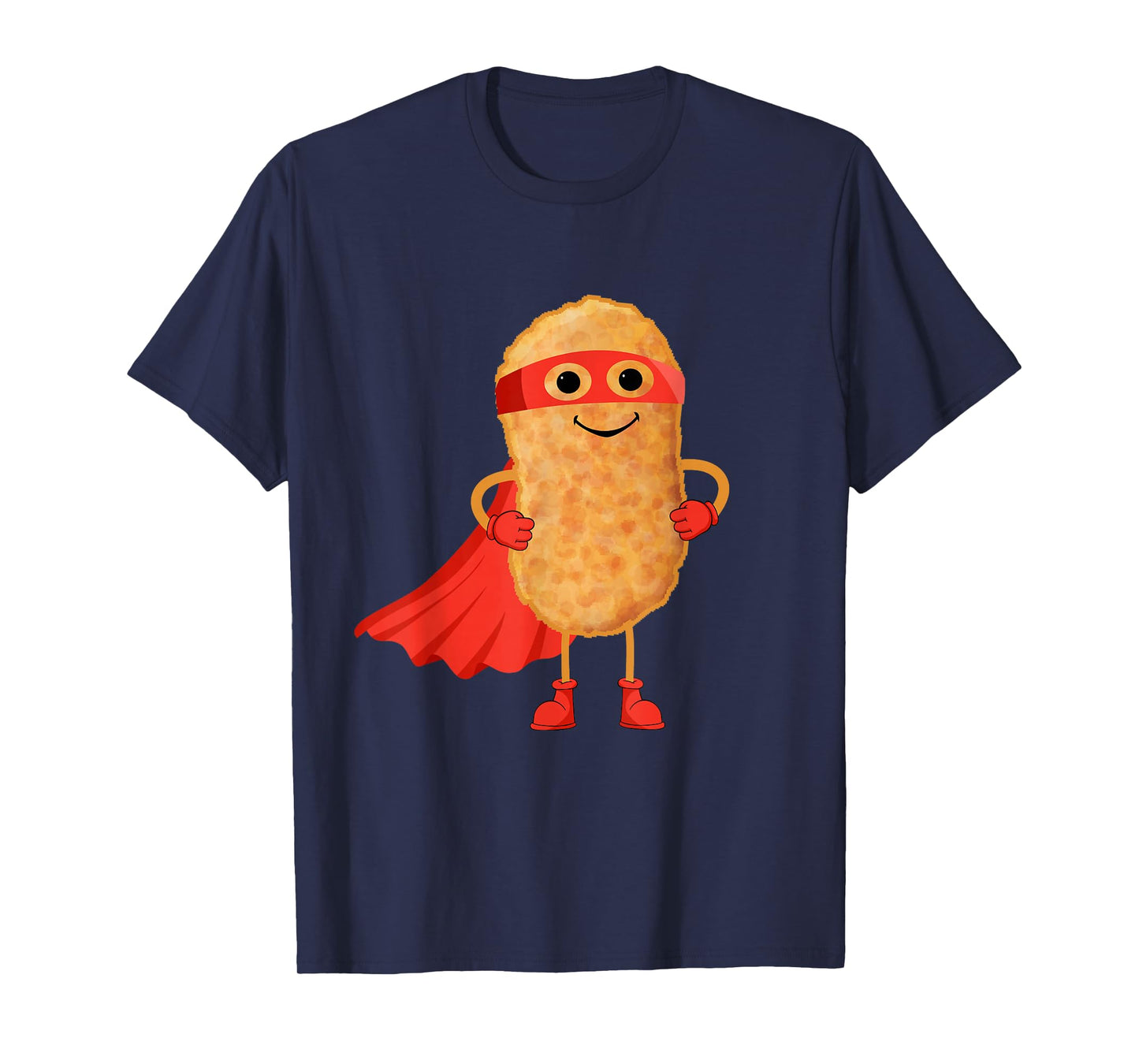 Super Hero Chicken Nuggets Funny Nugget Man Gift For Kids T-Shirt