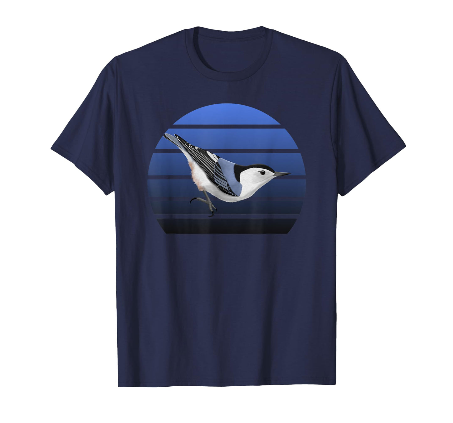 jz.birds White-Breasted Nuthatch Bird Birdlover Birdwatcher Biologist T-Shirt