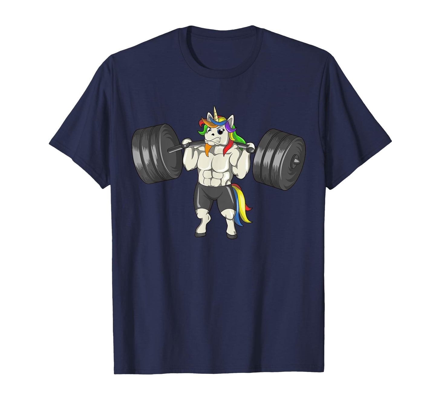 Unicorn Weightlifting Deadlift Funny Workout Fitness Gym T-Shirt