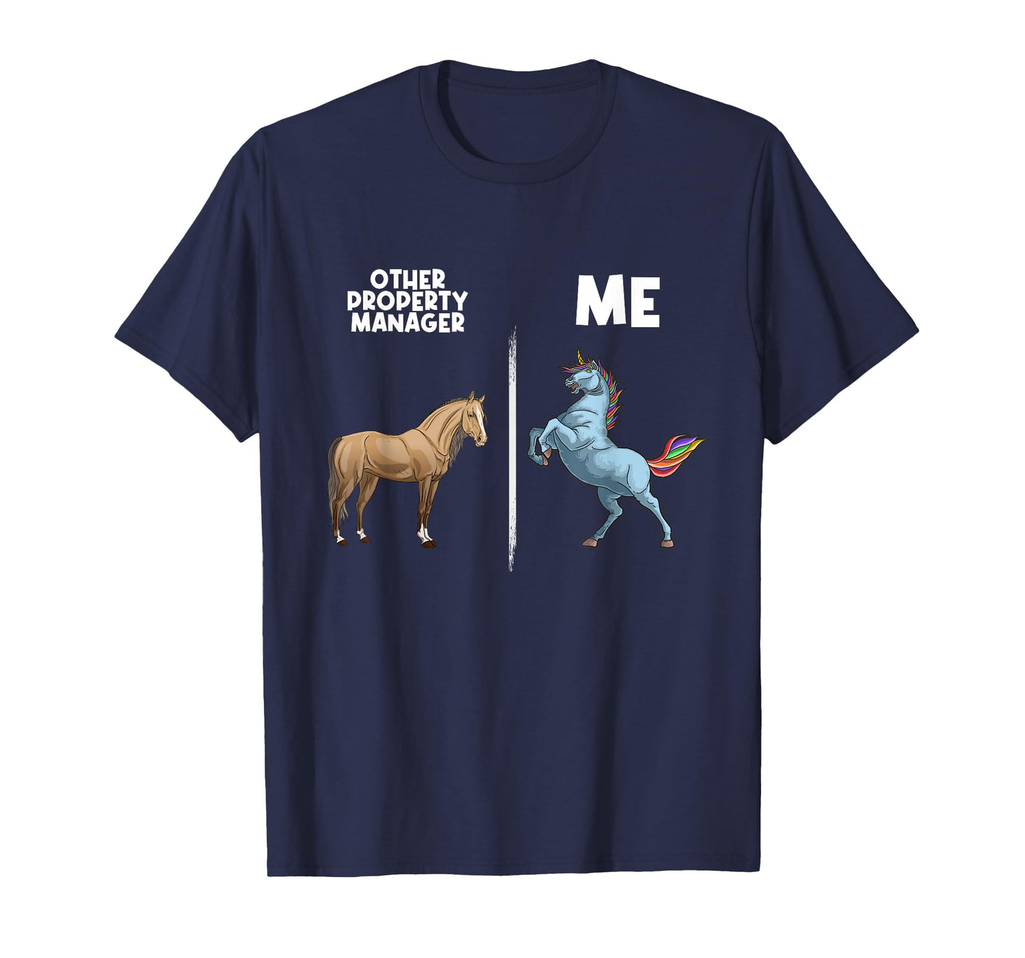 Funny Property Manager Gift Unicorn Real Estate Management T-Shirt