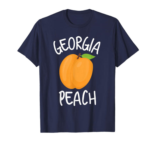 Georgia Peach Funny Georgia State Pride Peachy T-Shirt