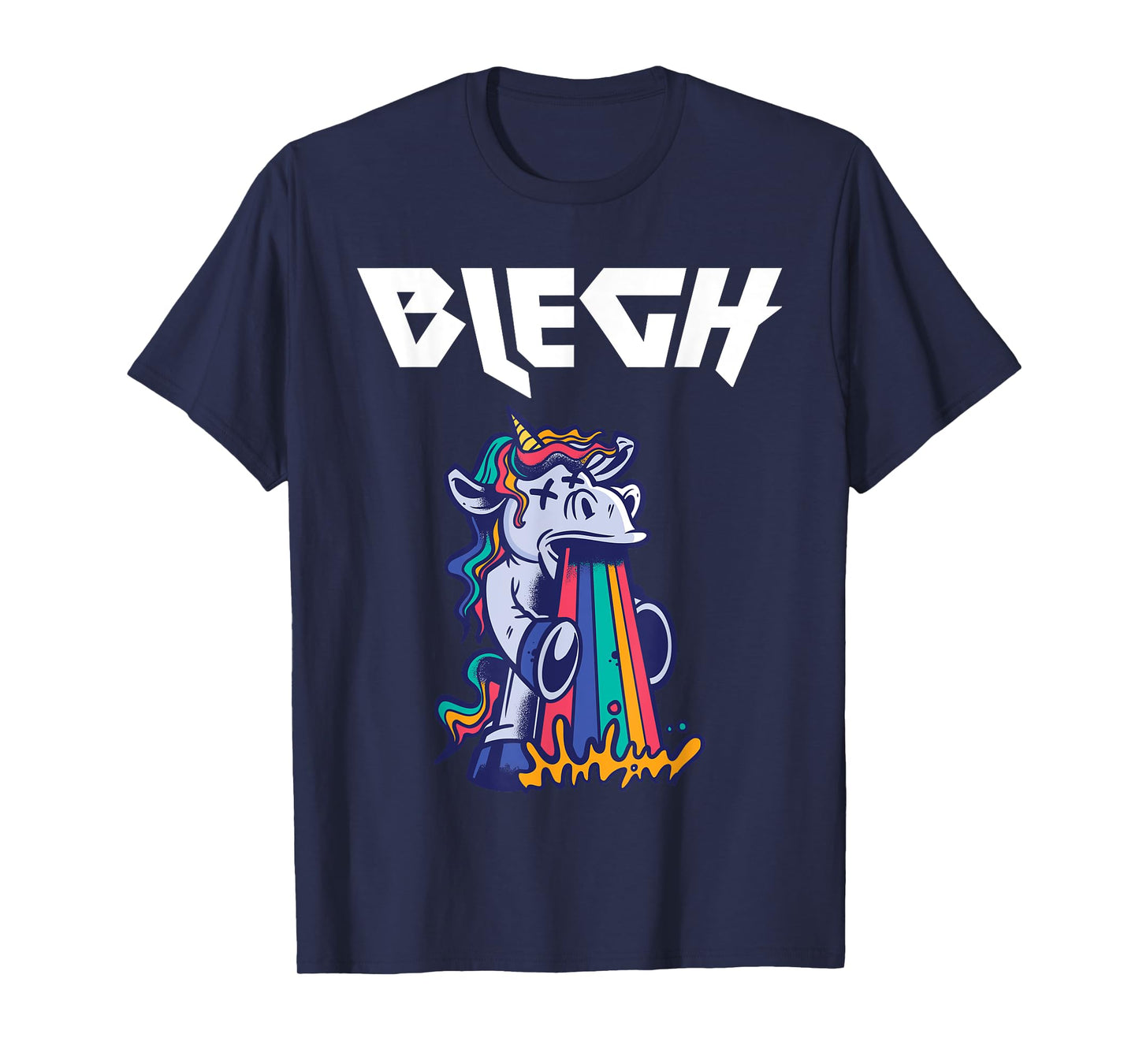 Blegh Heavy Metal Metalcore Unicorn T-Shirt