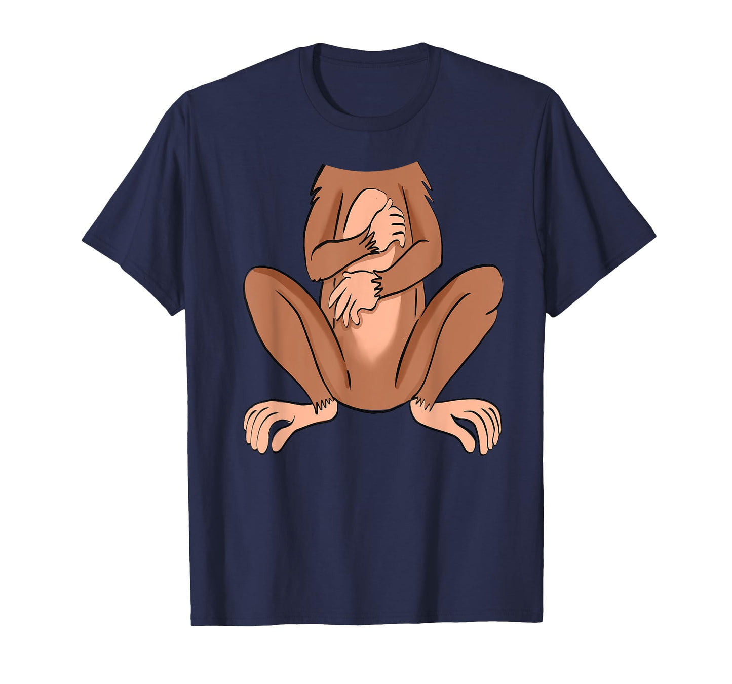Monkey Halloween Costume Cute Pretend Monkey Outfit T-Shirt