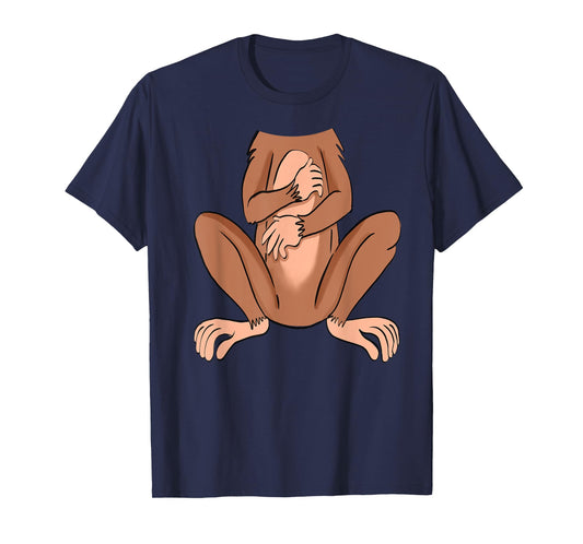 Monkey Halloween Costume Cute Pretend Monkey Outfit T-Shirt