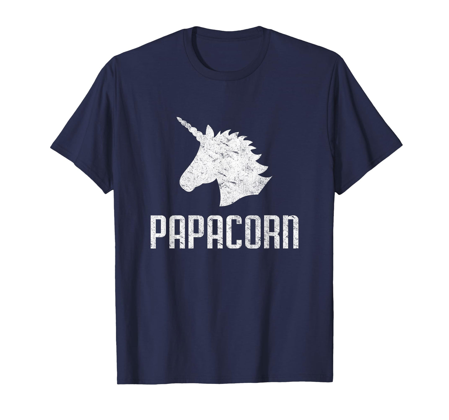Papa Corn Unicorn Dad T-Shirt Funny Matching Birthday Party T-Shirt