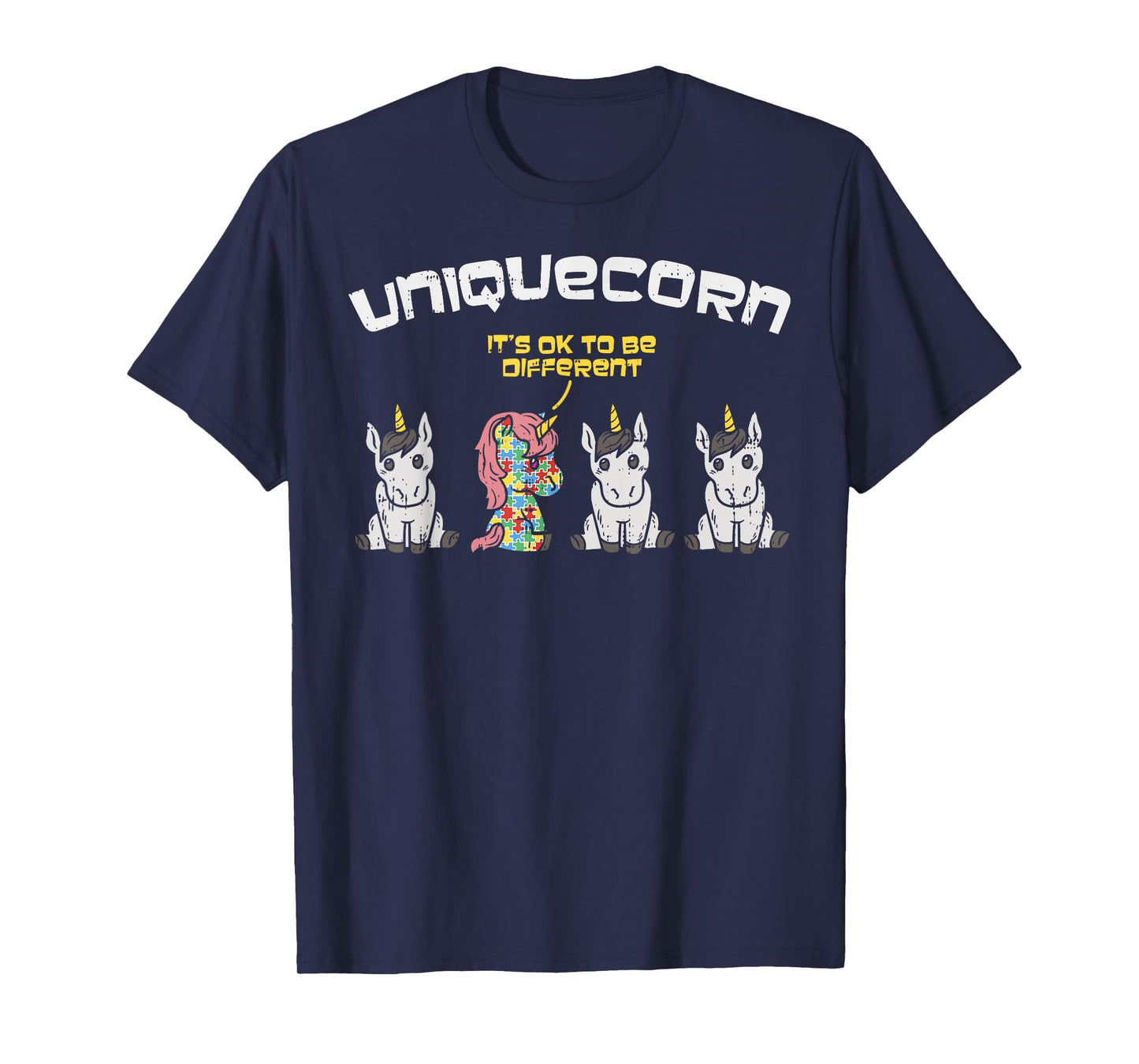 Autism Awareness Shirt Unicorn Autistic Girls Uniquecorn T-Shirt