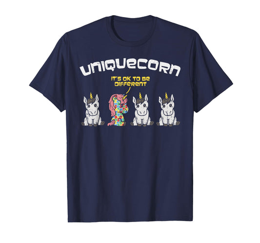 Autism Awareness Shirt Unicorn Autistic Girls Uniquecorn T-Shirt