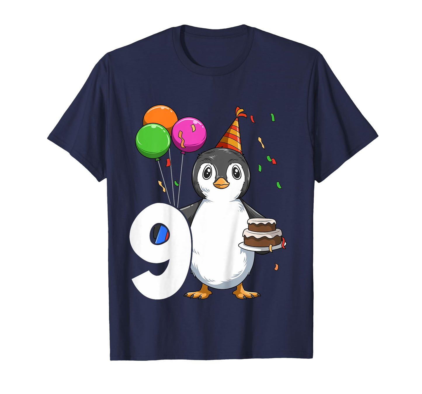 Penguin Birthday 9 Penguin 9th Birthday Outfit Penguin Party T-Shirt