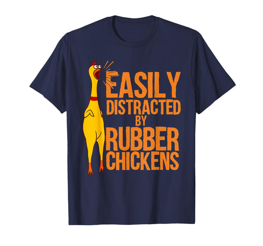 Funny Rubber Chicken Art For Men Women Giant Rubber Chicken T-Shirt