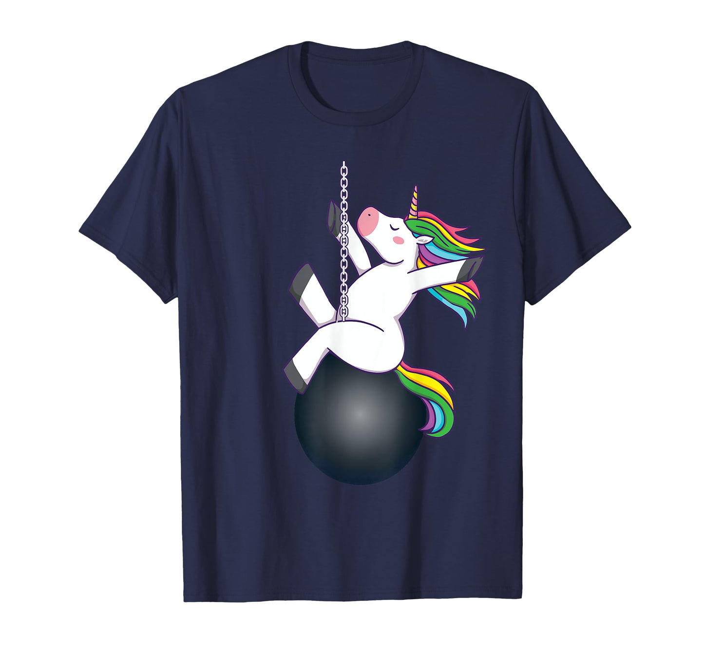 Funny unicorn wrecking ball saying T-Shirt