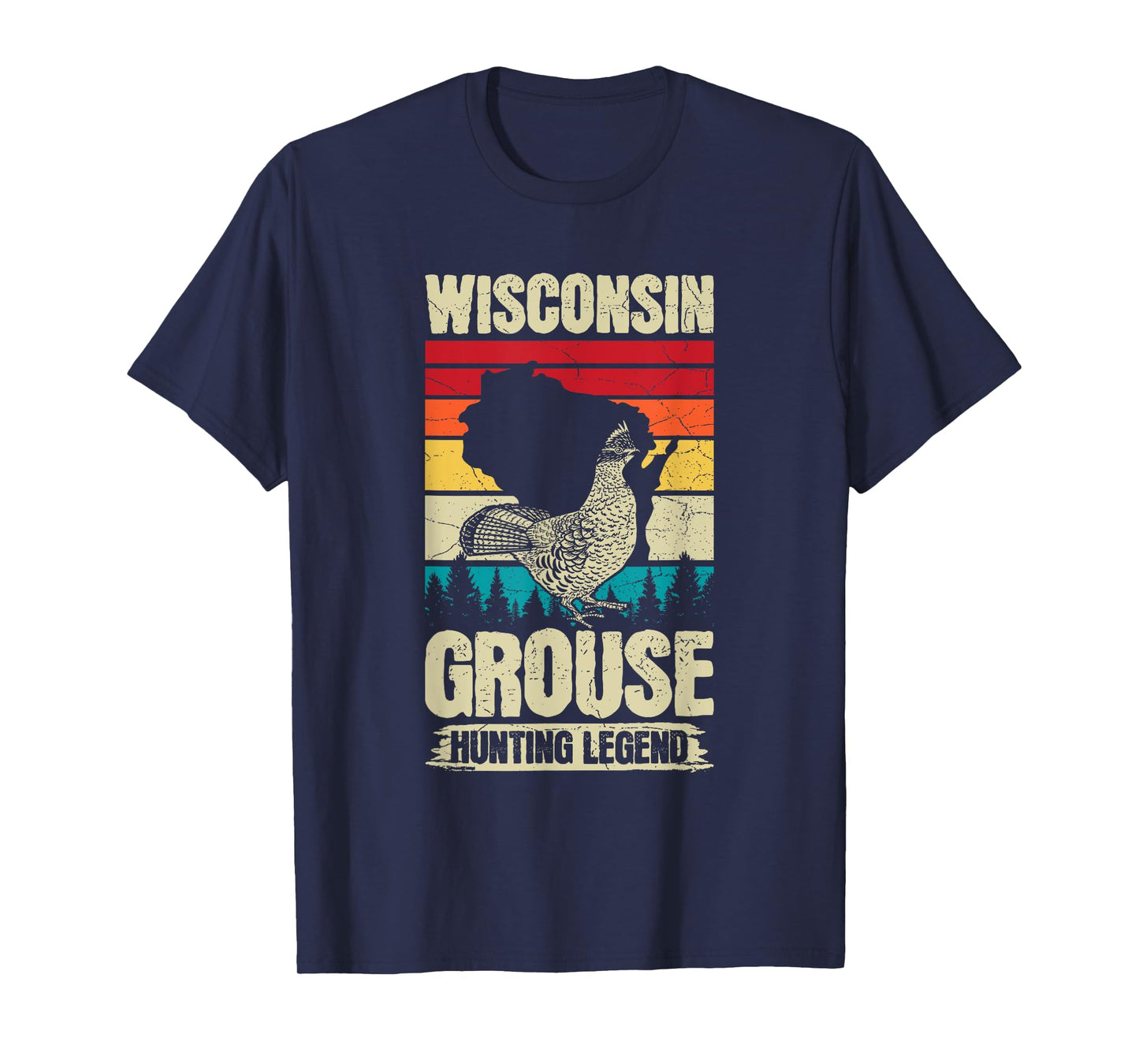 Wisconsin Grouse Hunting Design for a Ruffed Grouse expert T-Shirt