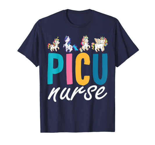 PICU Nurse Pediatric Unicorn Nurse Appreciation Nursing T-Shirt
