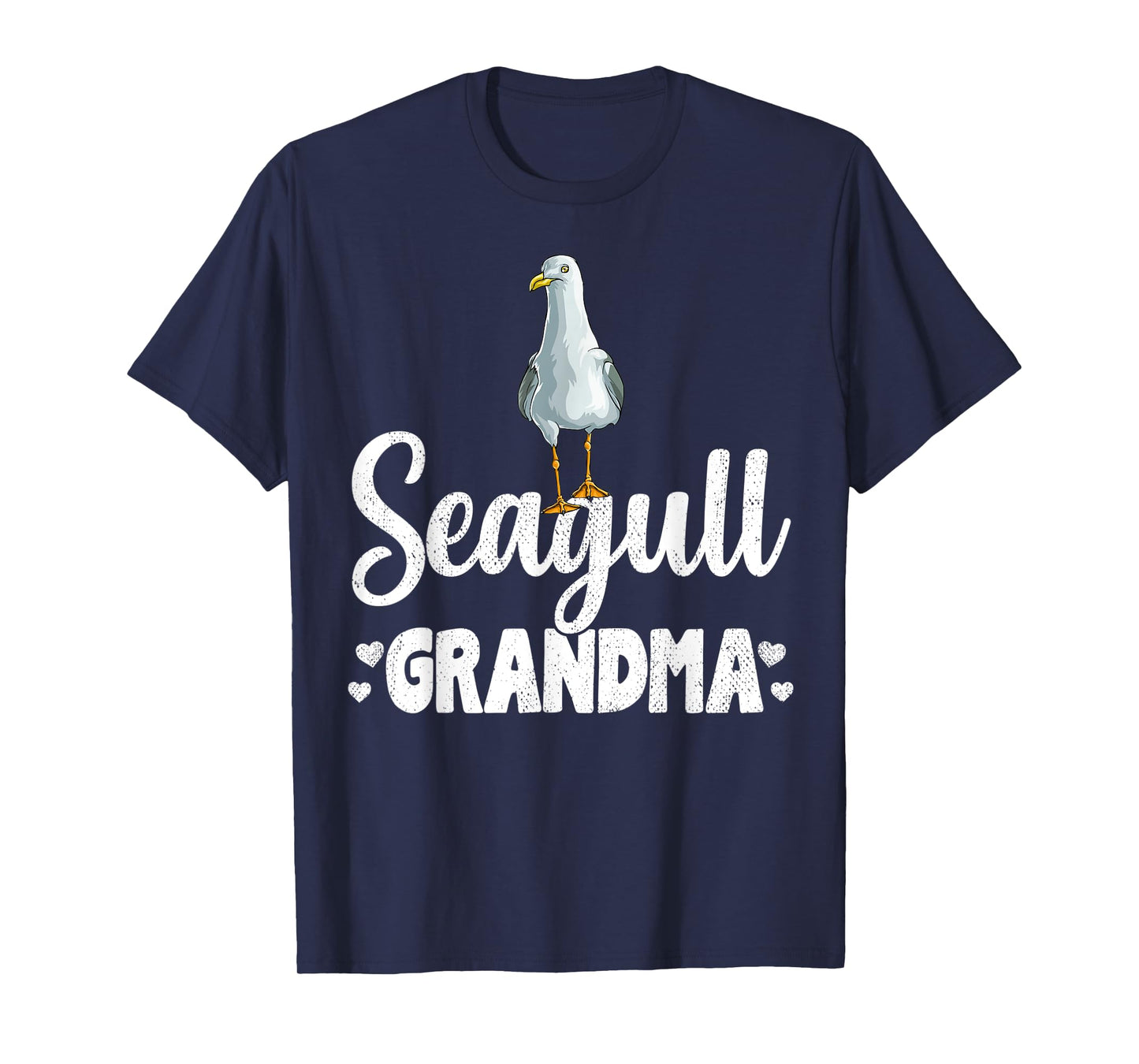 Seagull Grandma Beach Ocean gift Seagulls Men Women Kids T-Shirt