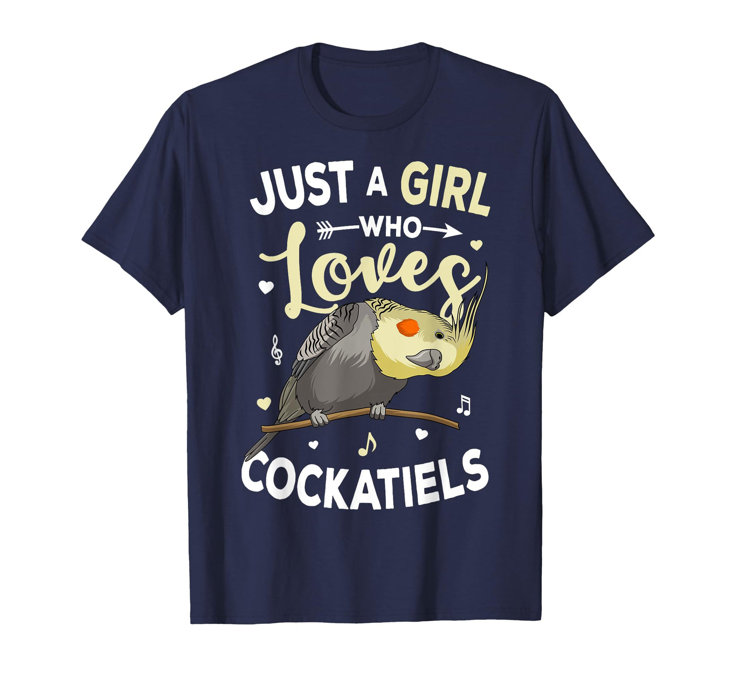 Just a Girl who loves Cockatiels Bird Cockatiel T-Shirt