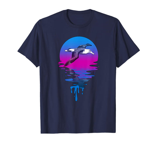 Vintage Retro Sunset Albatross T-Shirt