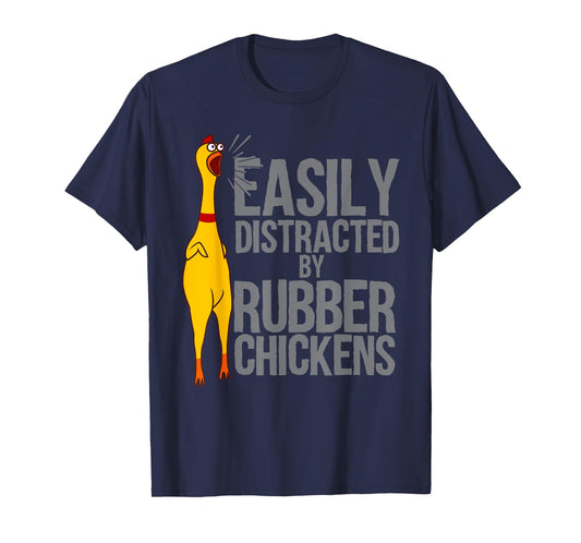 Funny Rubber Chicken Art For Men Women Giant Rubber Chicken T-Shirt