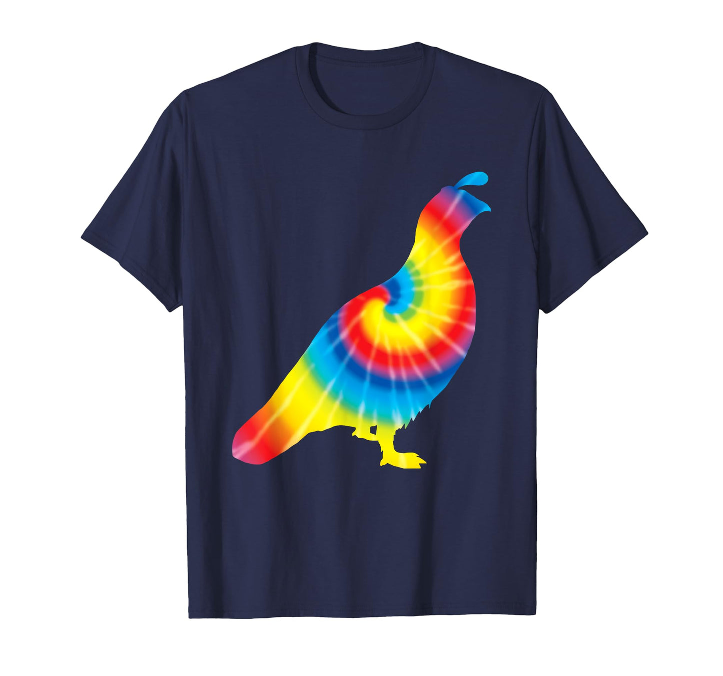Tie Dye Partridge Rainbow Print Bird Quail Hippie Peace Gift T-Shirt