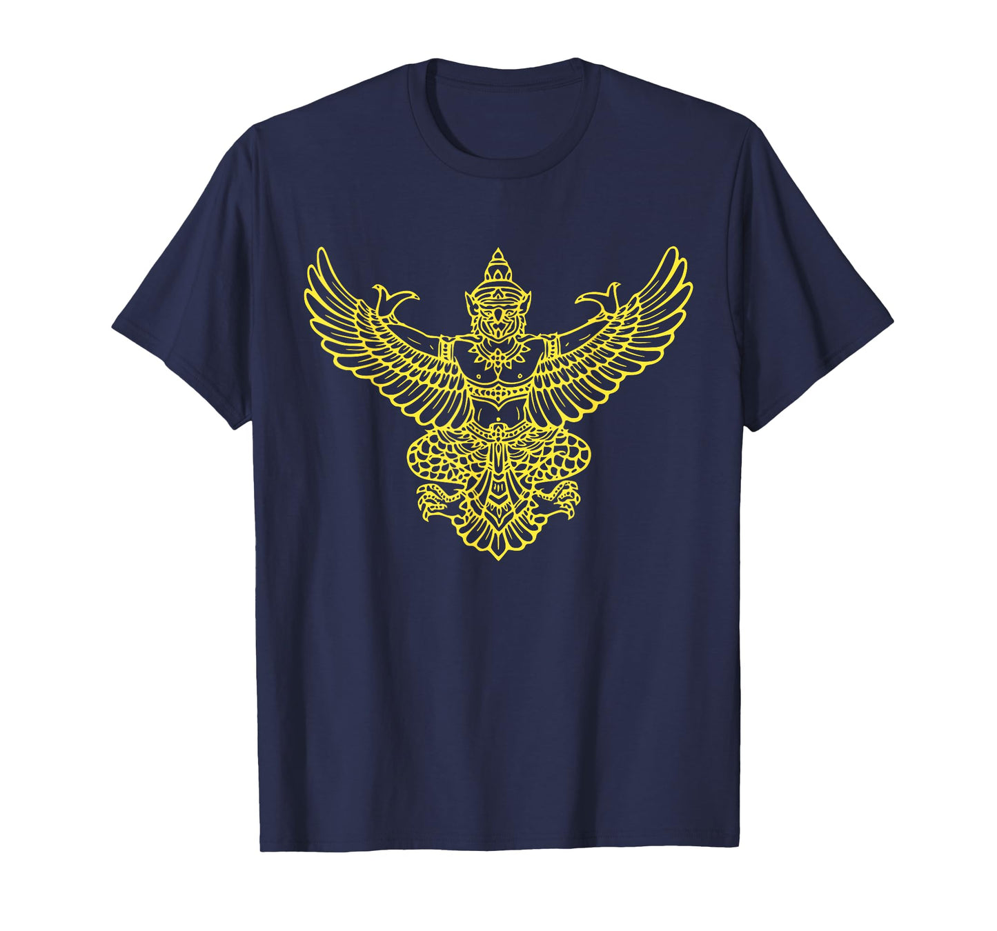 Yellow Golden Thai Garuda Legendary Bird Tee Shirt T-Shirt T-Shirt
