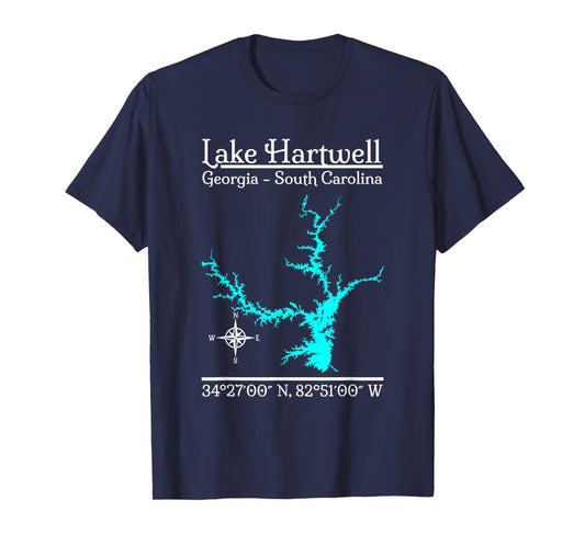 Lake Hartwell - Georgia, South Carolina T-Shirt