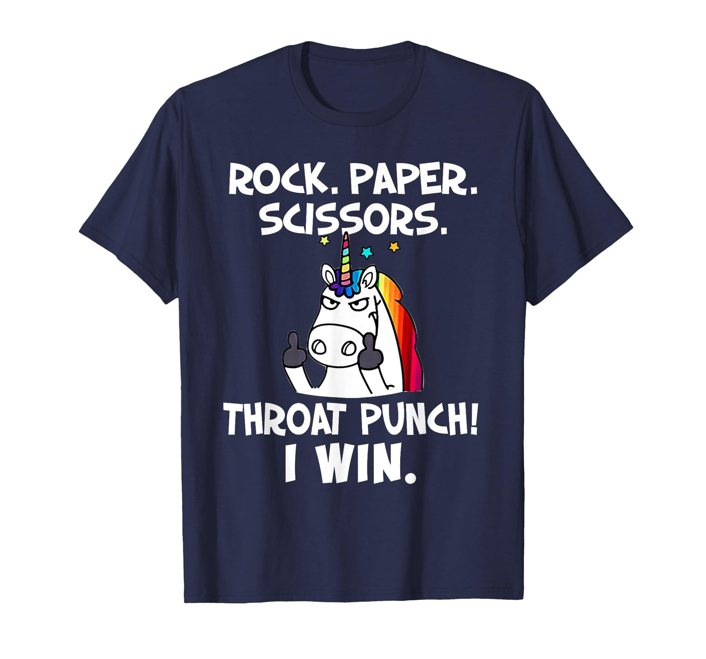Rock Paper Scissors With The Coolest Unicorn Ever T-Shirt