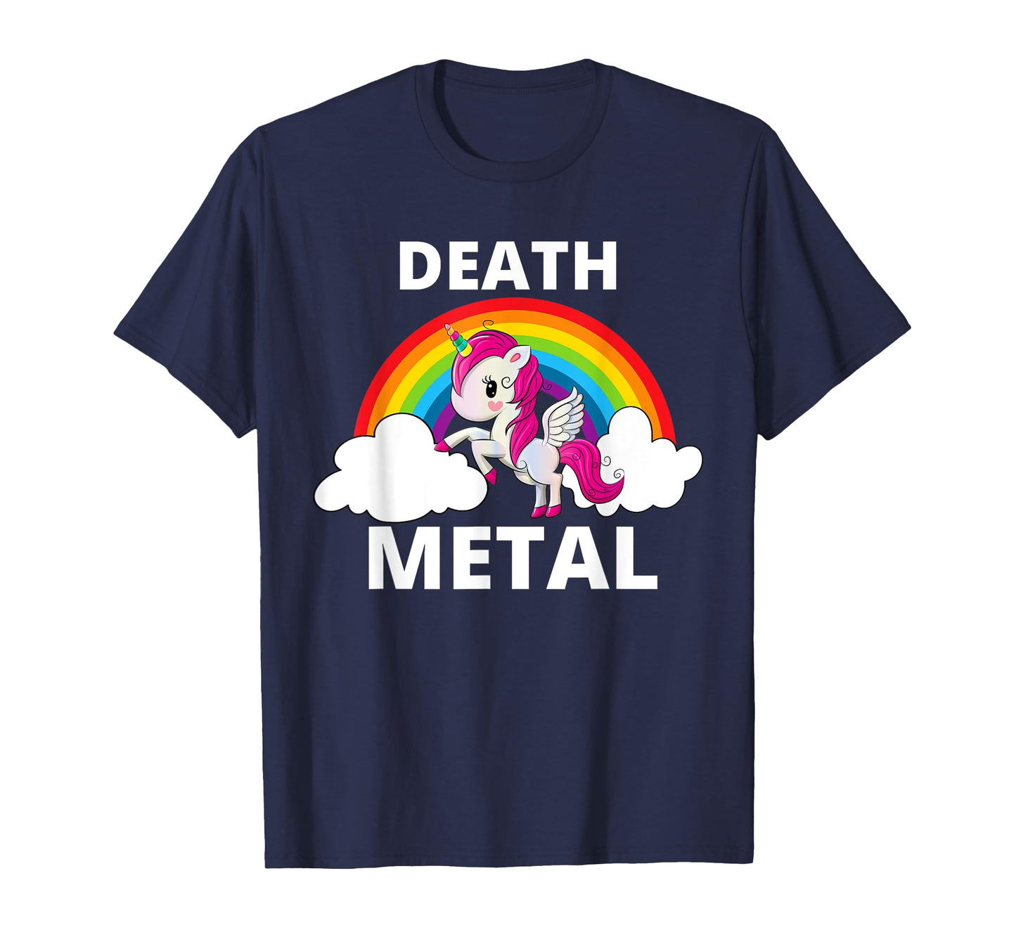 Death Metal Unicorn Rainbow Heavy Metal T-Shirt
