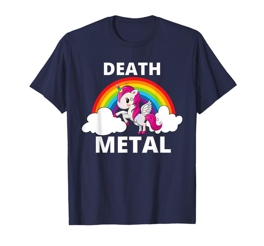 Death Metal Unicorn Rainbow Heavy Metal T-Shirt