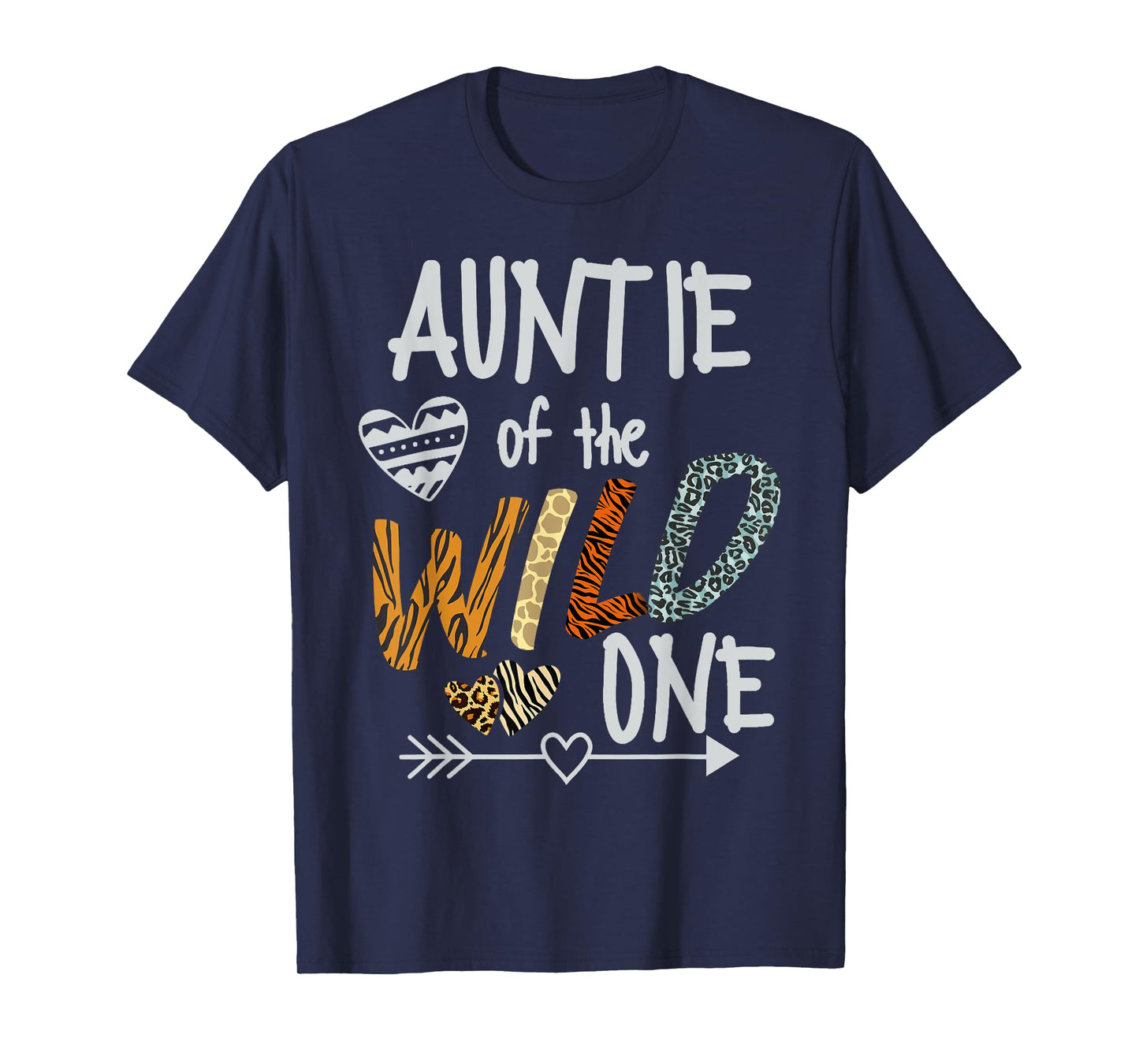Auntie of The Wild One Animal Safari 1st Birthday Theme T-Shirt