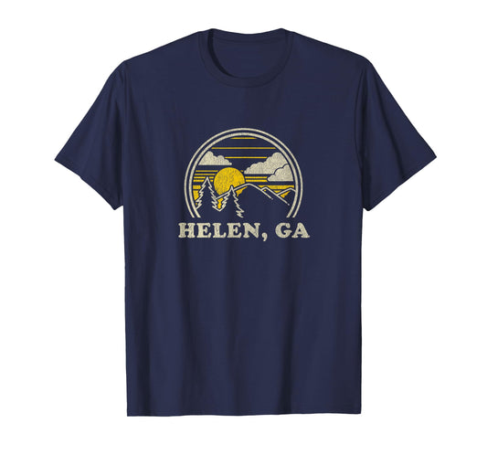 Helen Georgia GA T Shirt Vintage Hiking Mountains Tee T-Shirt
