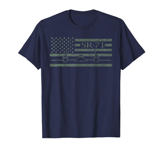 SR-71 Jet US Military Aircraft Black Bird T-Shirt