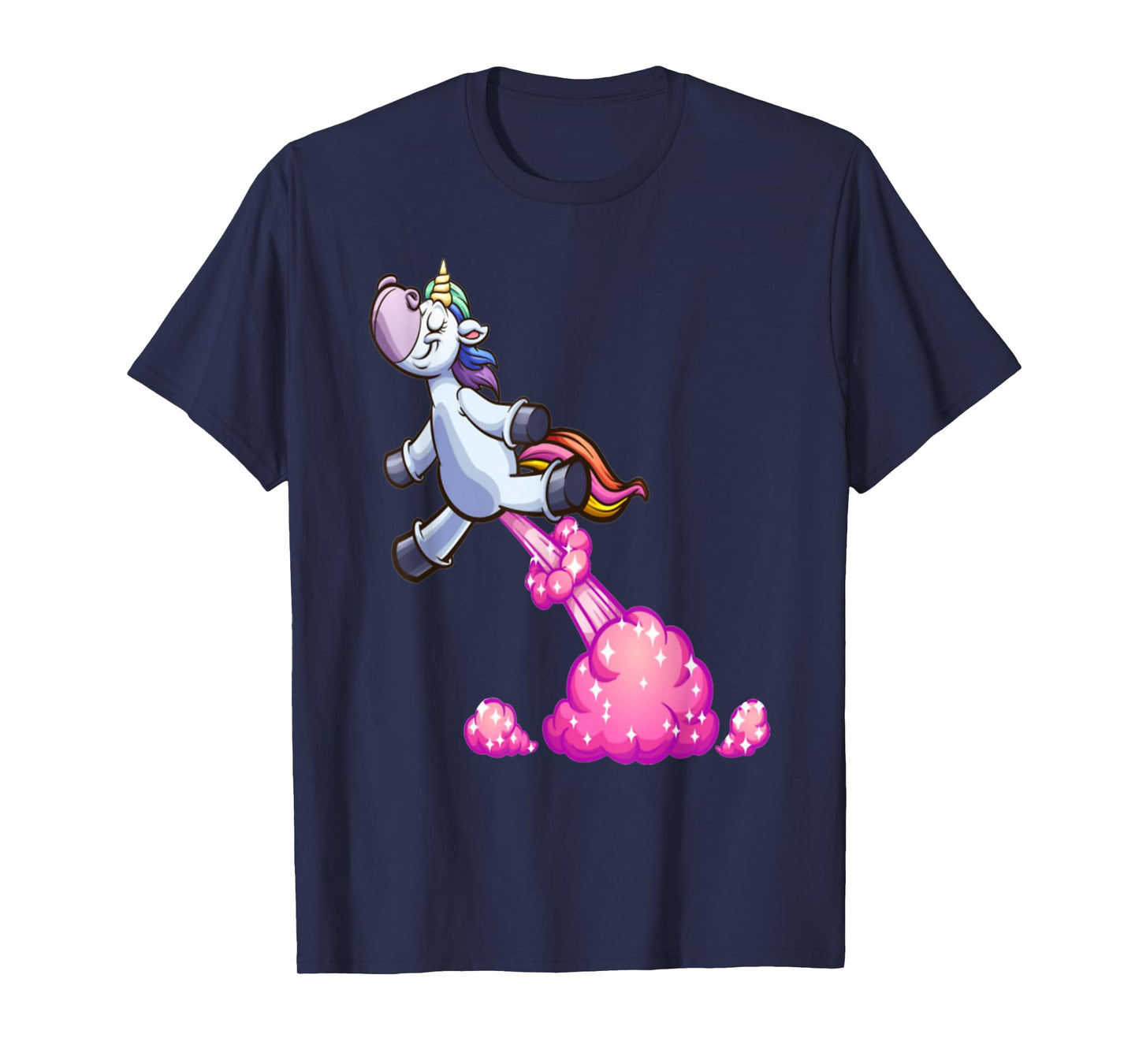 Farting Unicorn Funny Unicorn Rainbow Farts T-Shirt