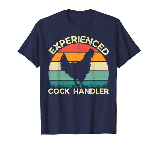 Vintage Experienced Cock Handler Inappropriate Adult T-Shirt