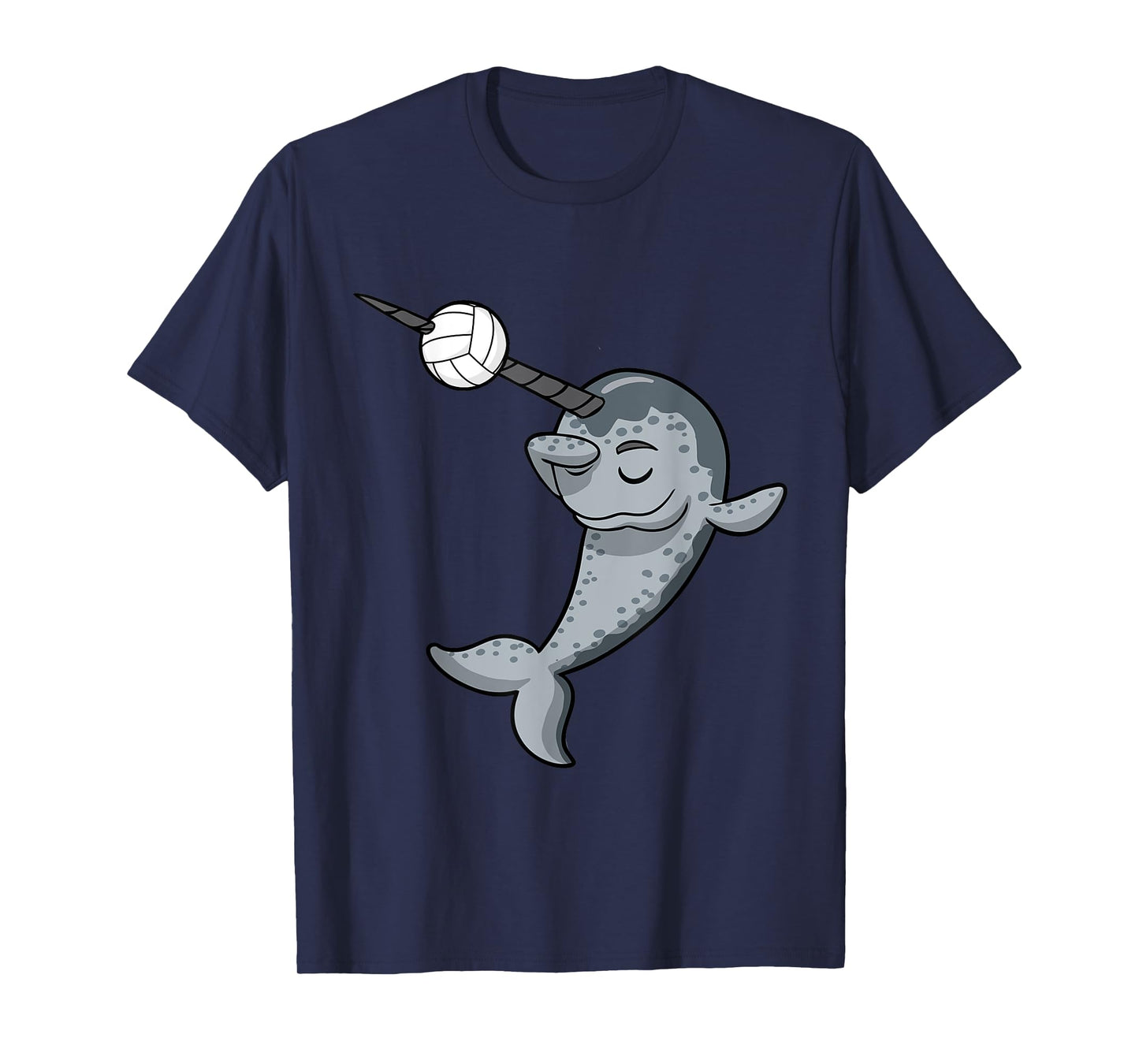 Dabbing Narwhal Volleyball Player Coach Team T-Shirt