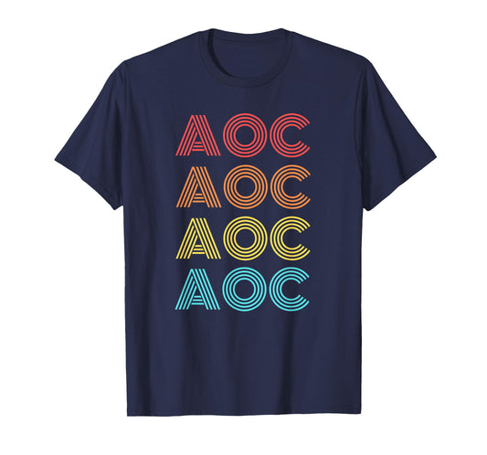 AOC Alexandria Ocasio-Cortez Green New Deal vintage retro T-Shirt
