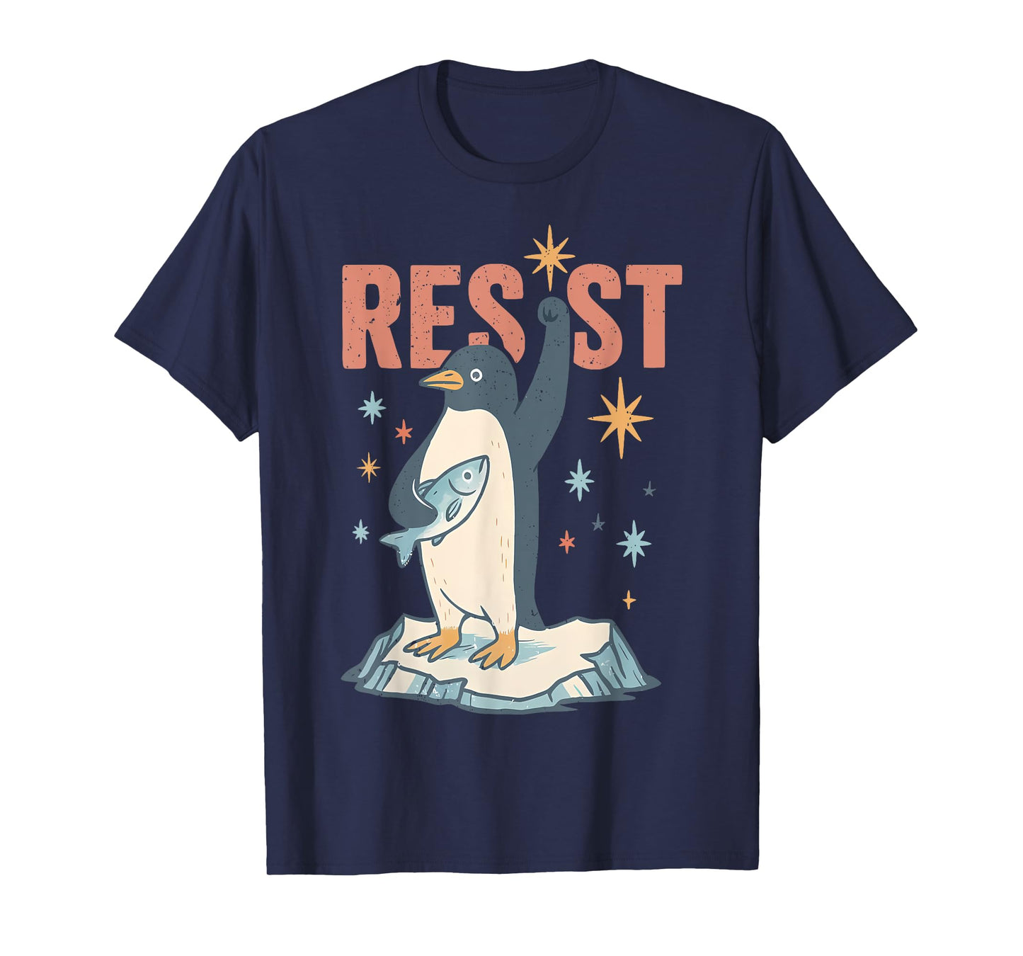 Funny Penguin Resist Penguins Protest Against Tariffs T-Shirt