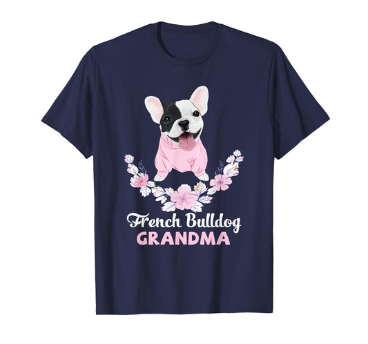 French Bulldog Grandma Frenchie Grandma T-Shirt for Men Women Girls Kids