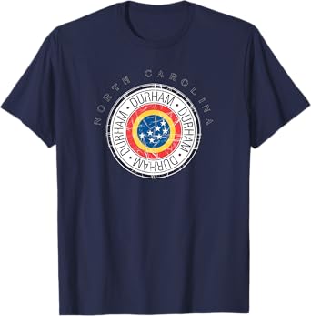 Durham Flag North Carolina State Seal Bull City NC Souvenir T-Shirt